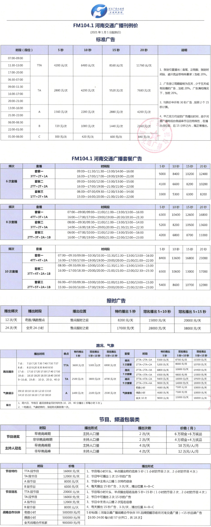 2021河南人民广播电台交通广播 FM104.1 AM900广告报价表.jpg