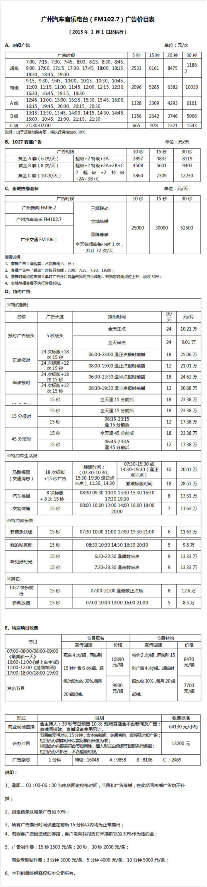 2015广州人民广播电台金曲广播102.7广告报价表.png