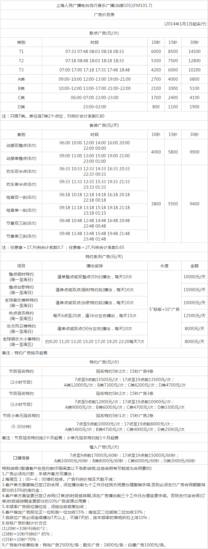 2014上海东方广播电台东广音乐流行频率动感101广告报价表.png