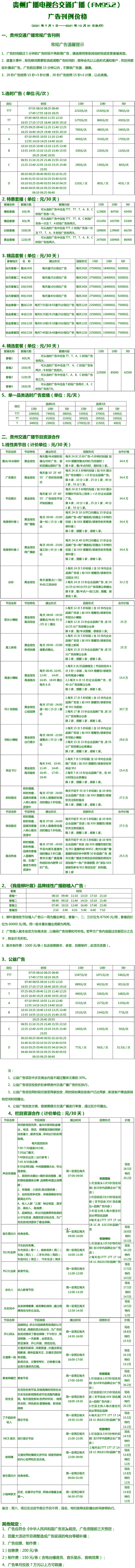 2021贵州人民广播电台交通广播 FM95.2广告报价表.jpg