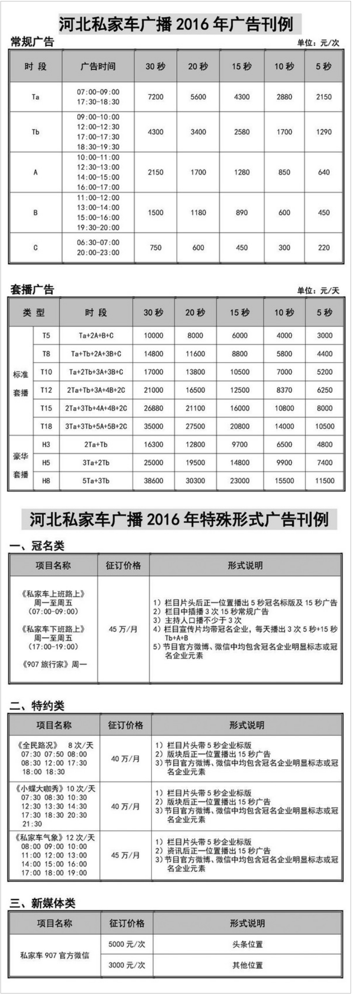 2016河北人民广播电台私家车文艺广播 FM90.7广告报价表.png
